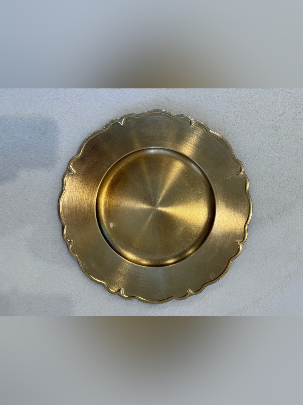 Gold Decorative Charger Plate